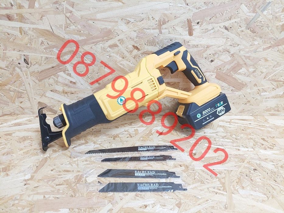 Саблен Трион ТАЙГА на батерия, Акумулаторен,Прав Трион 68 v 8Ah