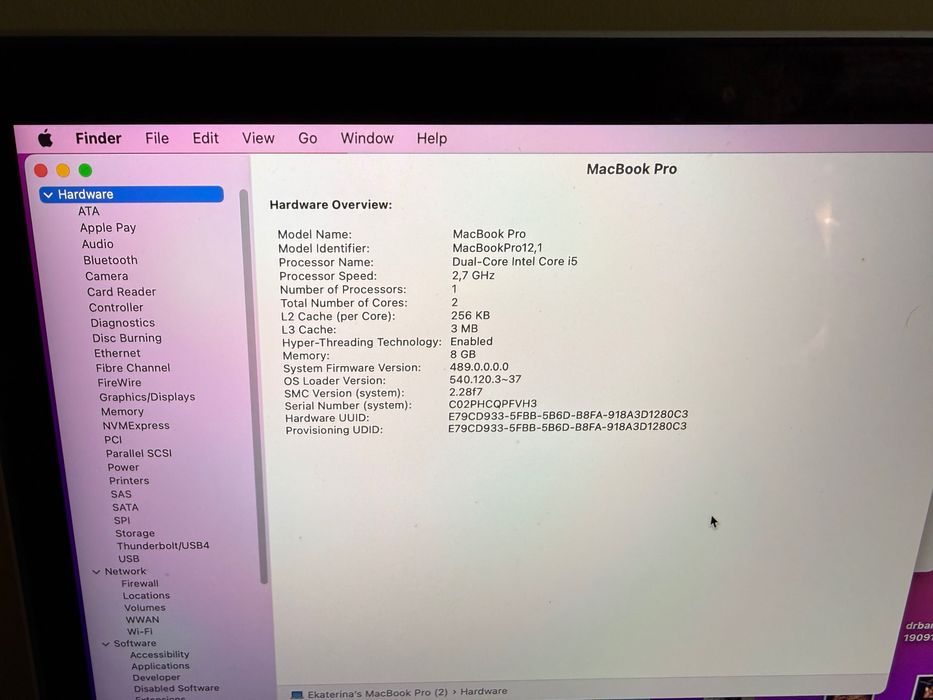 MacBook Pro 2015, 13'', i5, 8GB RAM, 128GB SSD