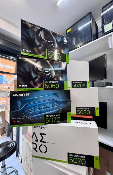 Placa Video GIGABYTE NVIDIA RTX 5070 TI AERO OC 16GB, Tva,Garantie,NOU