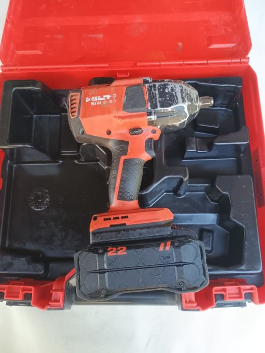 Cheie impact prezoane hilti siw8, baterie 8 ah și cutie