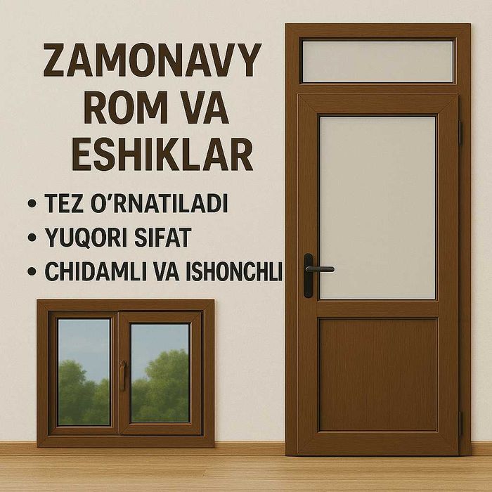 Akfa romlar Пластиковые окна и двери и ремонт окон - sifatli maxsulot