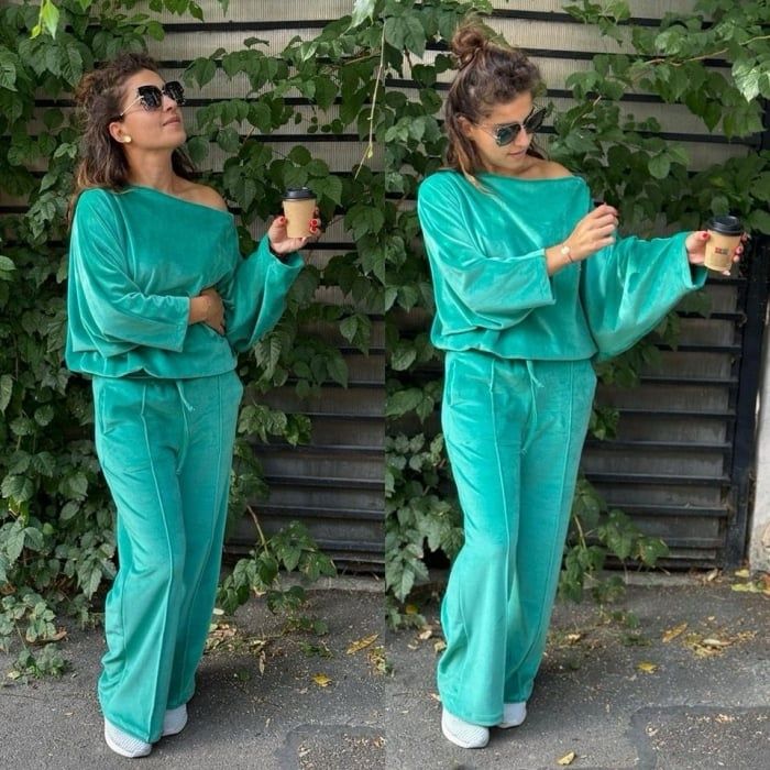 Trening catifea butterfly dama visiniu