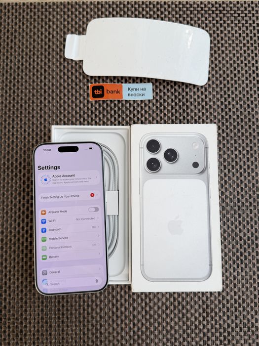 НОВ! *ЛИЗИНГ* iPhone 17 Pro 256Gb Silver / Гаранция