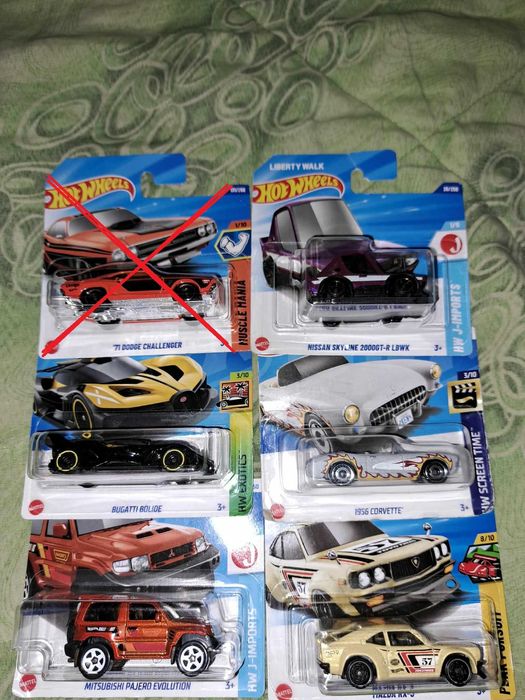 Колички Hot Wheels и Matchbox 1:64