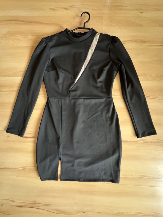 Черна секси рокля размер 42