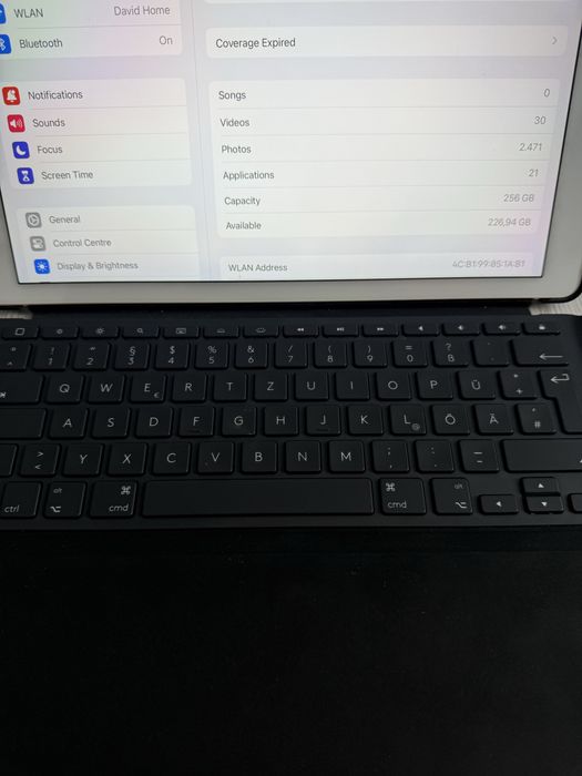 iPad Pro  12,9” Gen 2 Wi Fi 256 Gb!