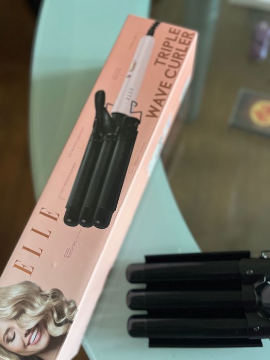 Placă de păr Triple Wave Curler