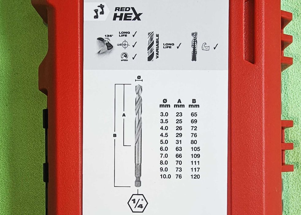 Нов Комплект свредла 1/4 HSS-G Titanium Milwaukee 10 броя