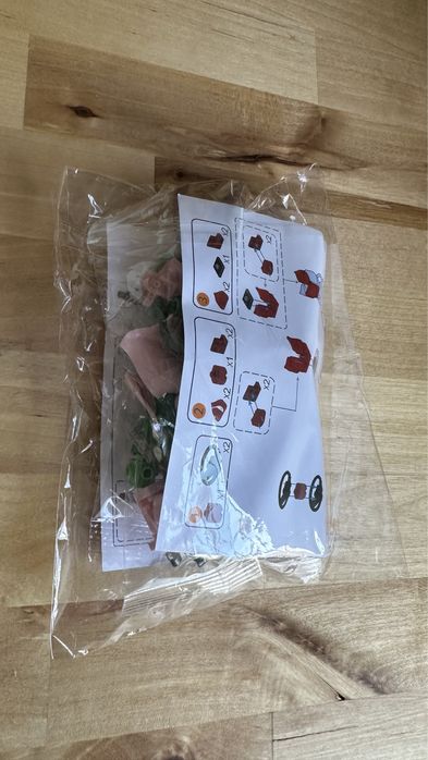 Вечна роза LEGO - 22см розова / червена