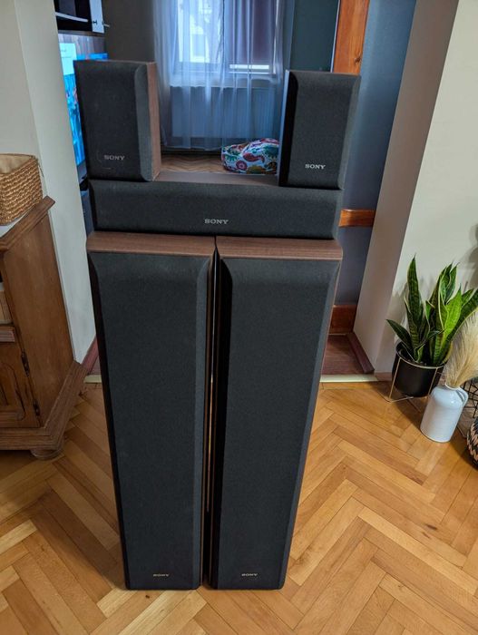 Sistem Home Cinema 5.1 Sony – Receiver 4K HDMI + Boxe Coloană + Boxe Surround + Subwoofer Activ