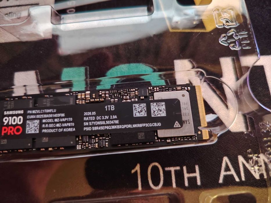 НОВ ! SSD 1TB, Samsung 9100 Pro, NVMe, M.2 GEN 5