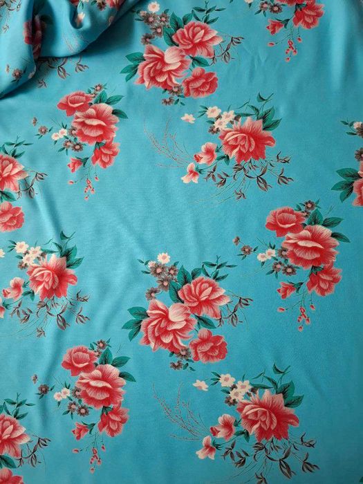 Отрез натуральной ткани поплин 4метра