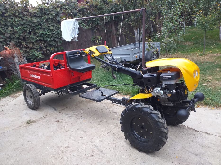 Motocultor progarden 18 cp cu remorca rotak