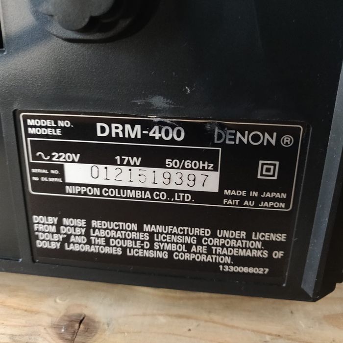 casetofon/Deck  Denon  DRM 400