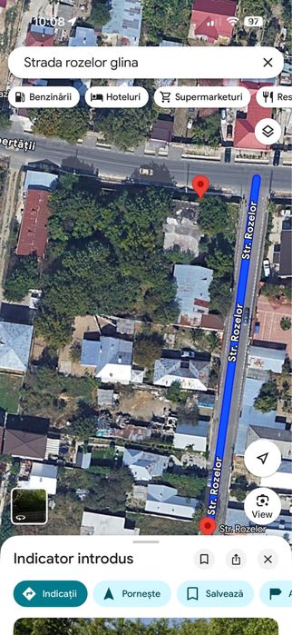 Teren stradal cu utilitati glina   plus constructie cu placa