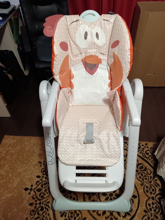 Scaun masa  Chicco Polly 2 Start "Fancy Chicken"
