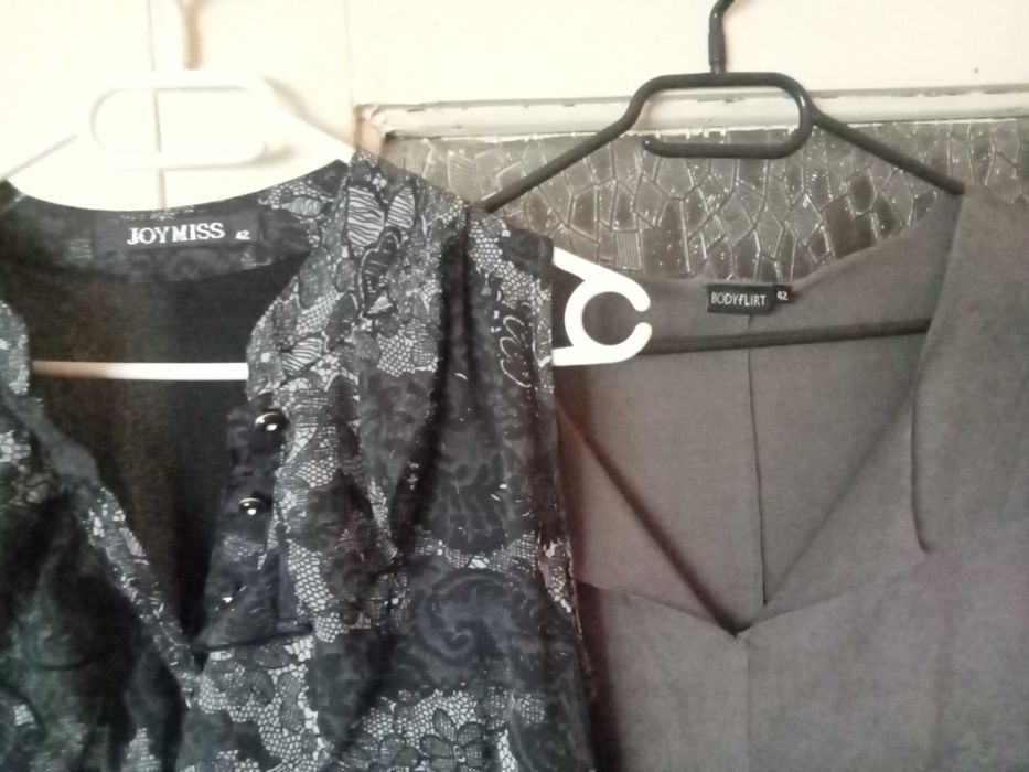 Fuste office, lana - 38-42, rochițe 38-40, jeanși mov închis 40