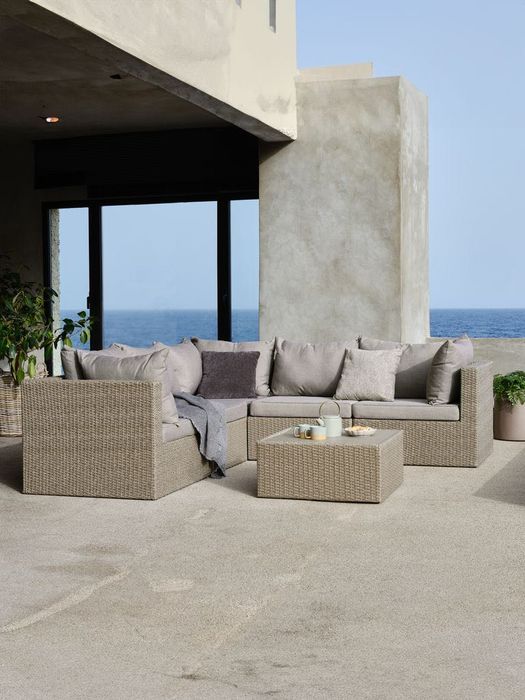 Set mobilier terasa 5 piese modulare poliratan