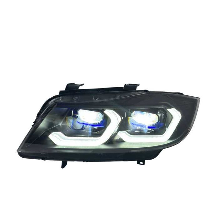 Faruri Full LED BMW Seria 3 E90 E91 DRL Alb/Galben Plug&Play GARANTIE