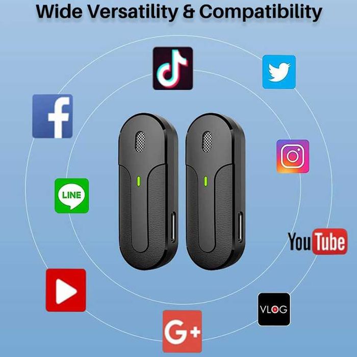 Lavaliera profesionala pentru inregistrare continut, Wi-Fi