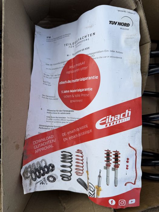 Vand arcuri Eibach PRO kit BMW g20 g80 g28