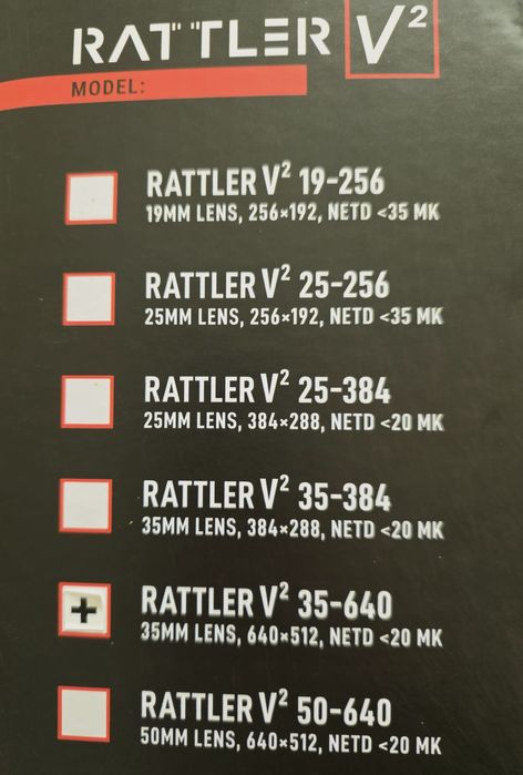 Термален прицел RATTLER 一 35-640