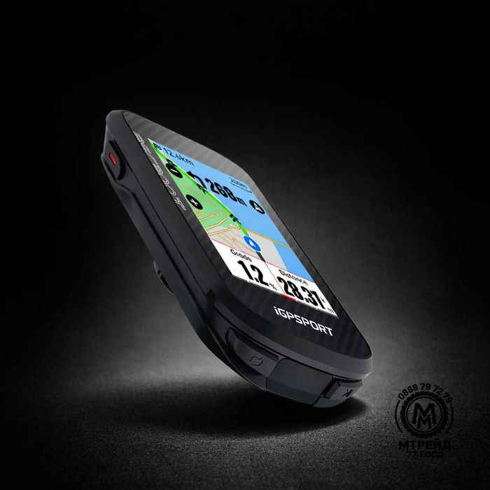GPS вело компютър IGPSPORT BSC-300T, 2.4" тъчскрийн дисплей (320x240), Тегло: 67г, Bluetooth