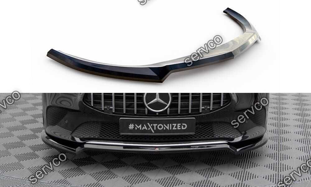 Prelungire splitter bara fata Mercedes CLA C118 2019- v8 Maxton Design