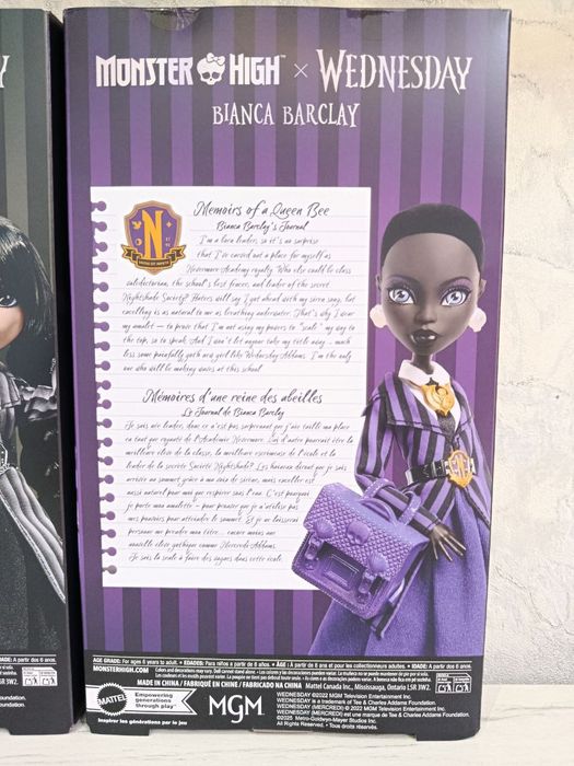 Monster High Wednesday Adams and Bianca