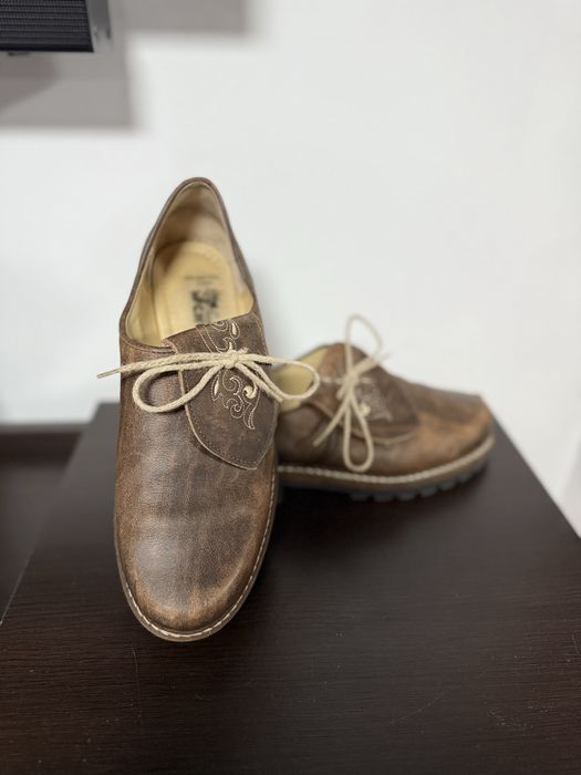 Pantonfi Barbati 43 Piele Naturala Model Deosebit