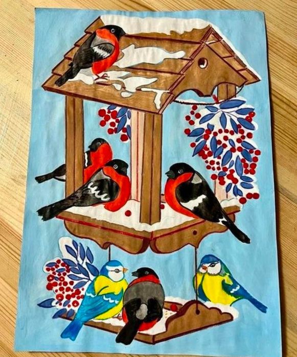 Поделки,рисунки в школу и садик