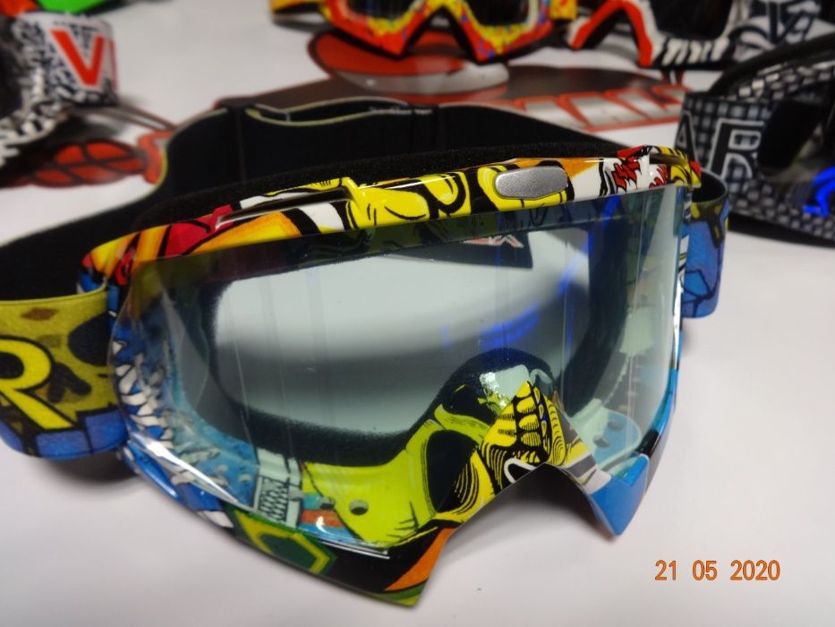 Очила за мотокрос крос ендуро маска прозрачни мото мотор