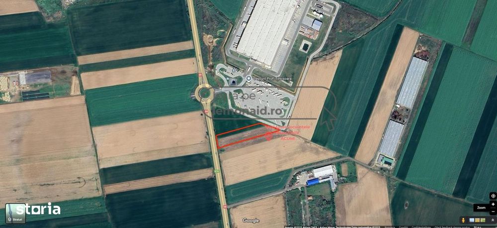 Teren intravilan | 4.900 mp | Depozit Profi | Acces drum betonat