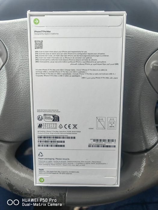 iPhone 17 pro max Blue