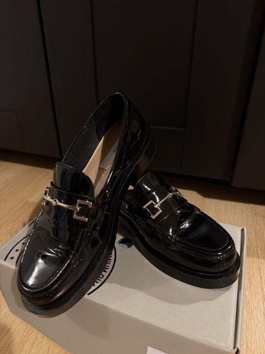 Mocasini de piele H&M