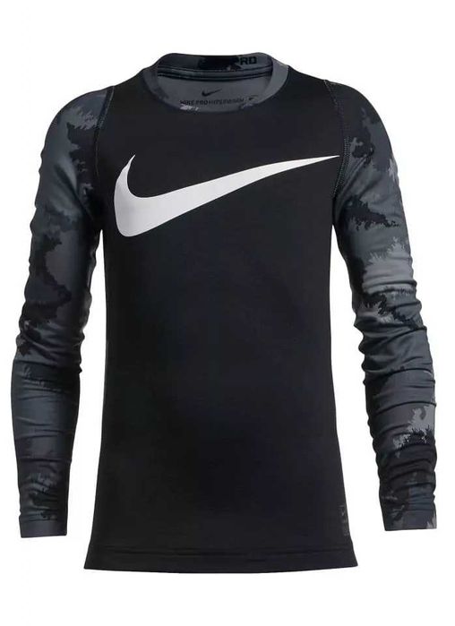 NIKE PRO HYPERWARM THERMA FITTED - детско-  юношеска блуза 158-170см