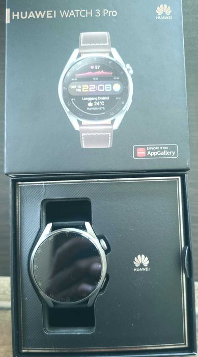 Huawei watch 3pro + оригинален адаптор + много и различни каишки