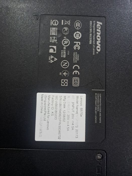 Lenova b570e sotiladi