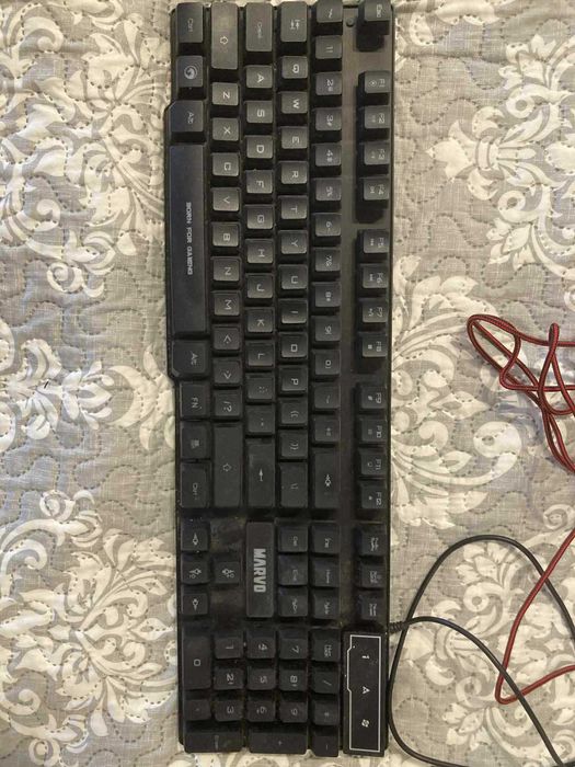 Клавиатура, мишка, слушалки, подложка - Marvo CM370 Combo 4 в 1