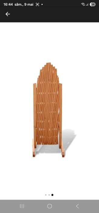 Gard cu zabrele 180 x 100 cm, lemn masiv 1.7 kg