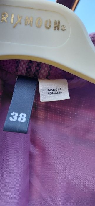 Palton H&M damă in carouri ,Mărimea 38(M)