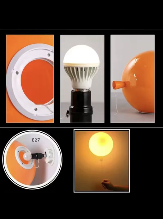 Lampa perete, model balon, diametru 25cm