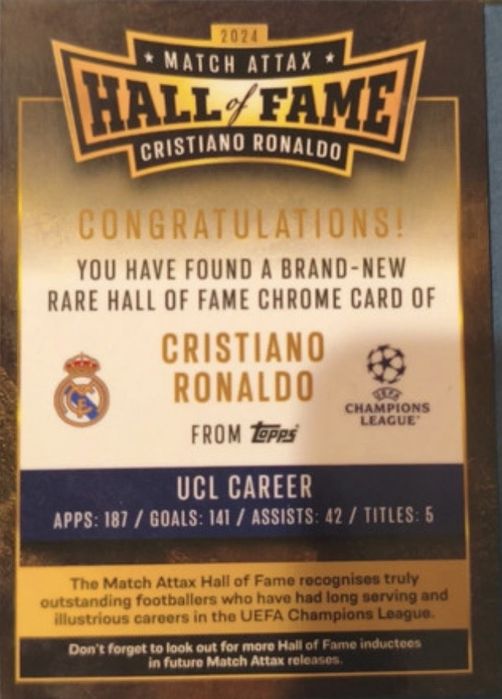 Ronaldo Topps Card