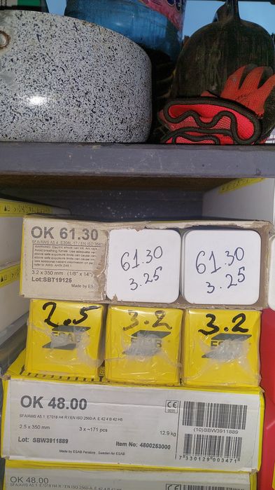 Електроди стоманени и неръждавейка всякакви дискове за рязане и шлай