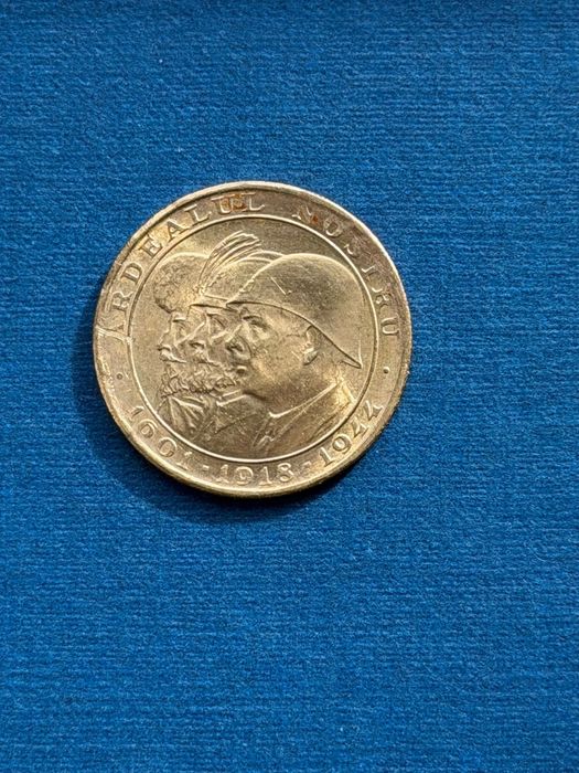 Moneda medalie aur Ardealul Nostru 6,54 grame 20 lei 1944