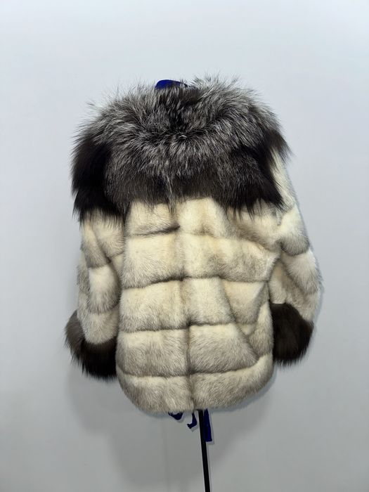 Норка оригинал шуба с чернобуркой