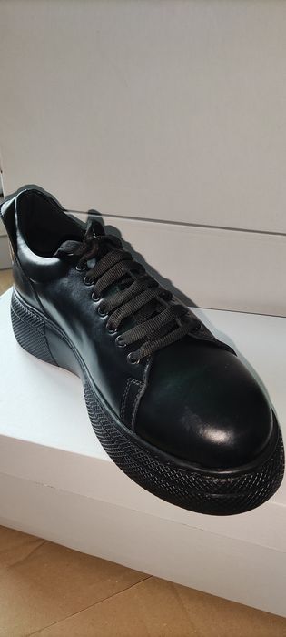 Adidași piele naturala damă talpă înaltă cusută