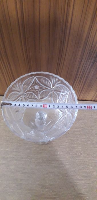 Кристална чаша  .голяма купа от ссср