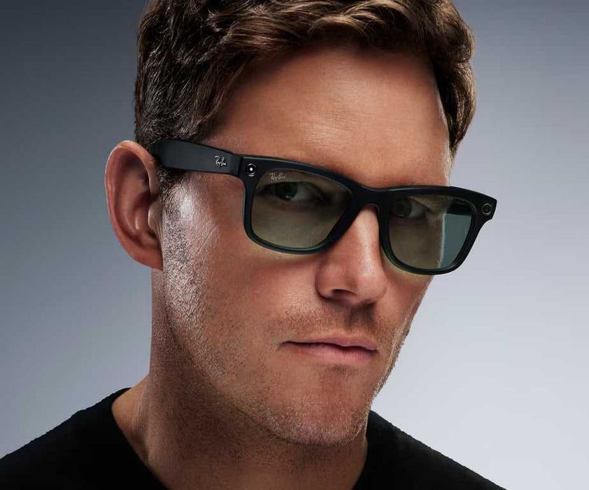 Ray-ban Meta Wayfarer Matte Black Polarized Gradient Graphite!