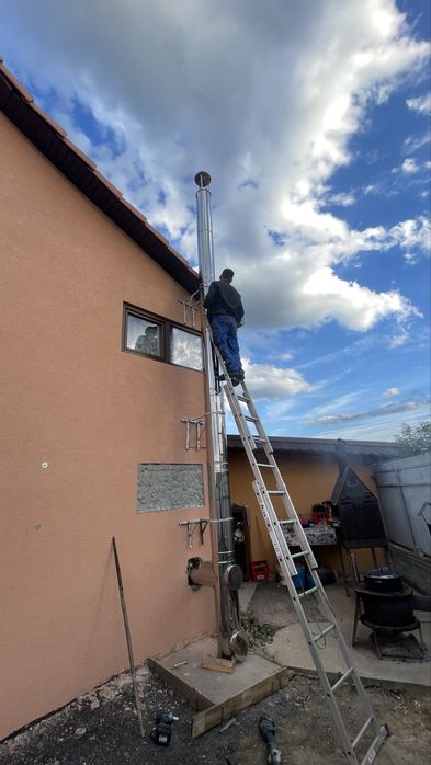 Horn centrala pe lemne cos de fum ori unde cu placere